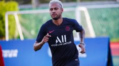Neymar, durante un entrenamiento. (PSG)