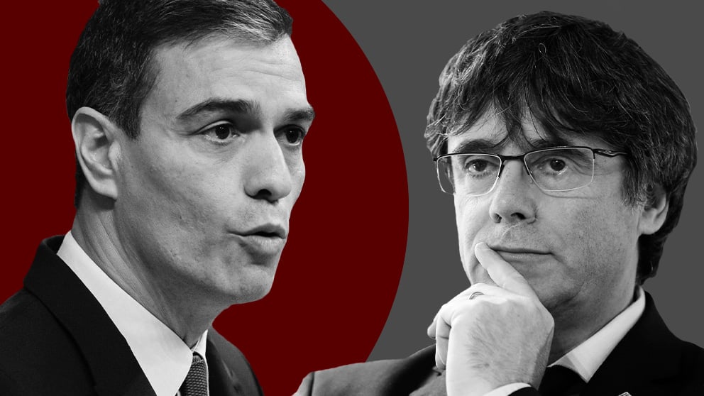 Pedro Sánchez y Carles Puigdemont.