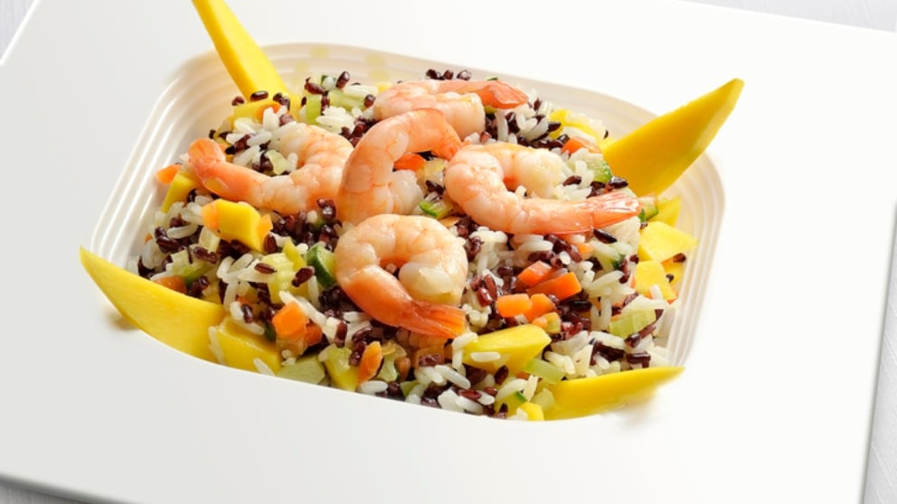 Receta de arroz blanco con verduras y mayonesa