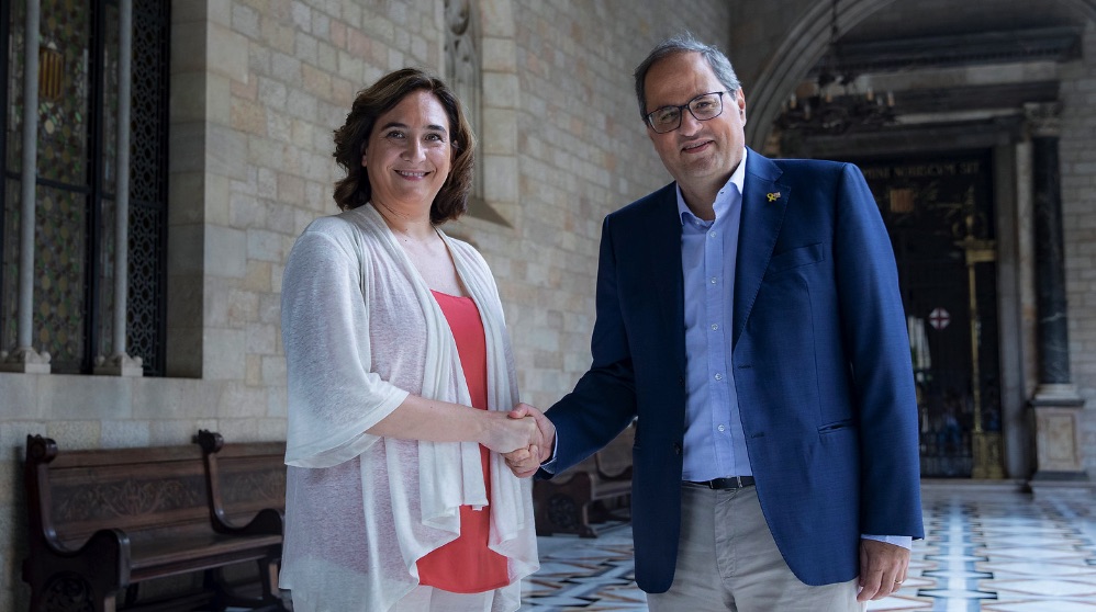 Ada Colau y Quim Torra. (Foto. Barcelona)