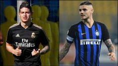 James Rodríguez y Mauro Icardi.