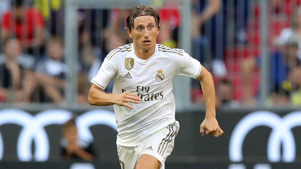 Modric, en un partido con el Real Madrid. (Getty)