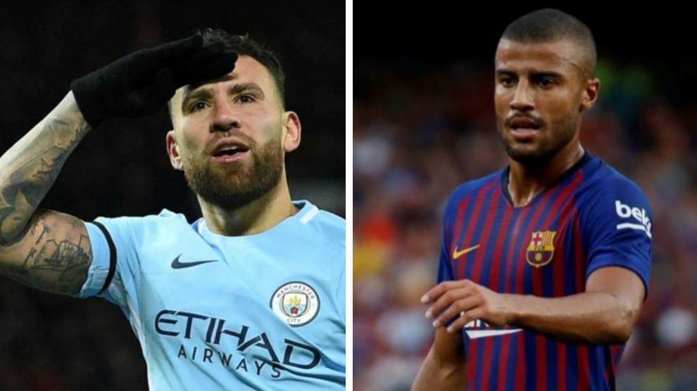 Nicolás Otamendi y Rafinha