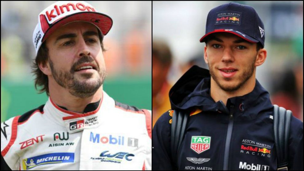 Fernando Alonso podría ocupar el asiento de Gasly esta temporada.