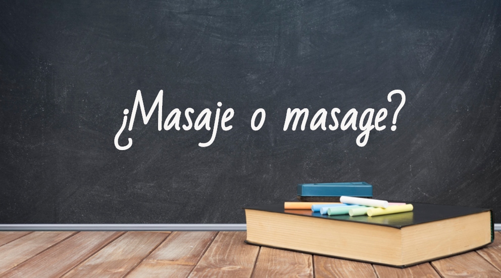 Se escribe masaje o masage