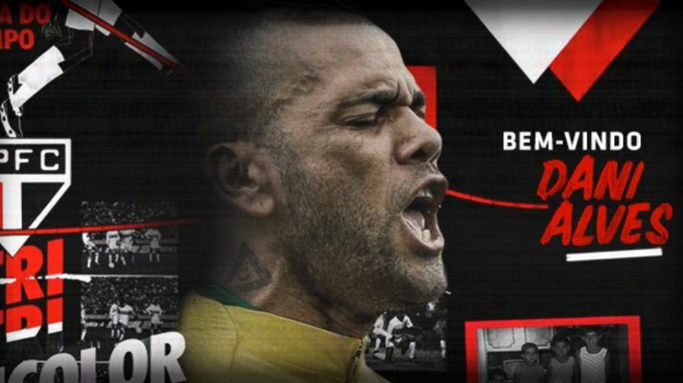 Dani Alves ficha por el Sao Paulo (@SaoPauloFC)