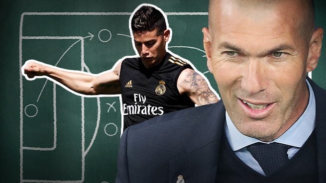 Las múltiples opciones que James aporta a Zidane