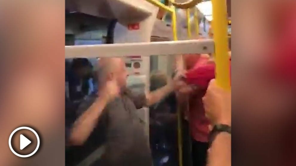 Bochorno en el metro de Londres.