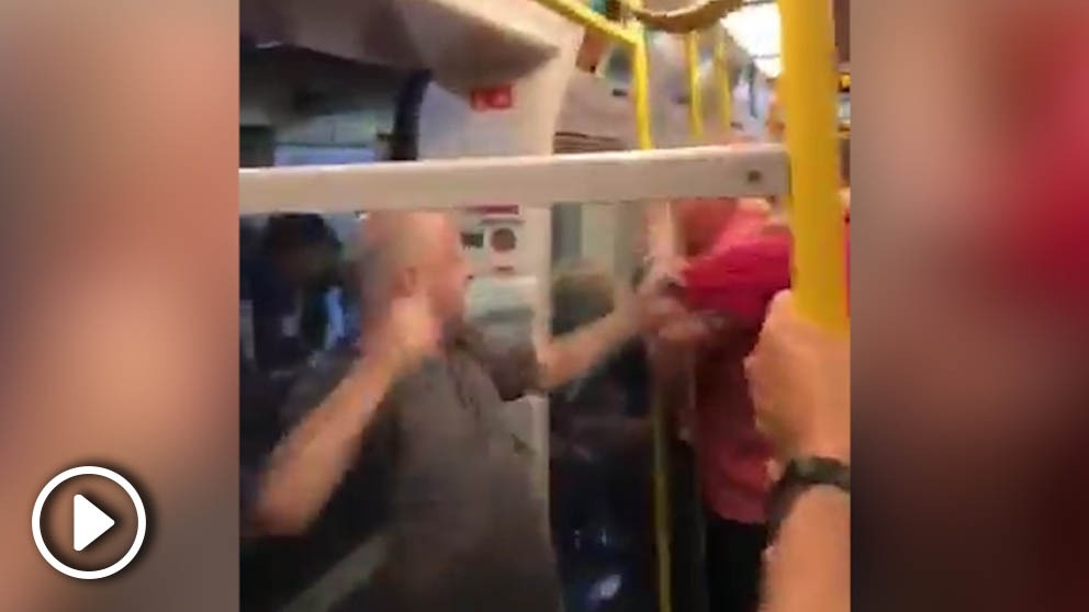 Bochorno en el metro de Londres.