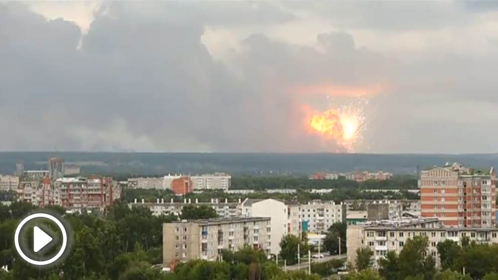 Explosión en Siberia.