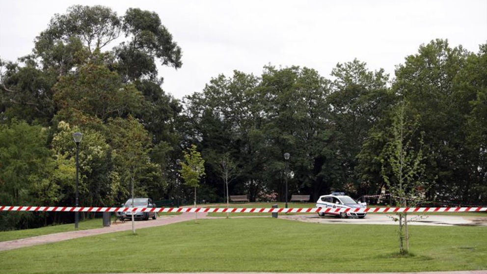 El parque a donde condujeron engañada a la víctima de la Manada de Bilbao (Foto: EFE)