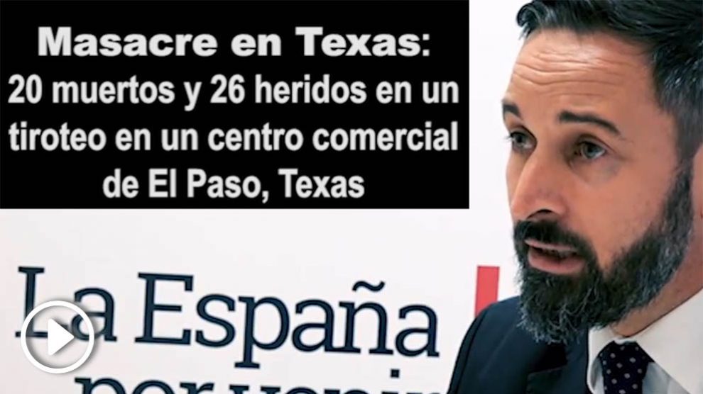 Los ‘trolls’ Podemos vincula a Vox con la masacre de El Paso (Estados Unidos).