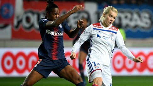 Daiane Limeira, durante un partido ante el Lyon. (AFP)