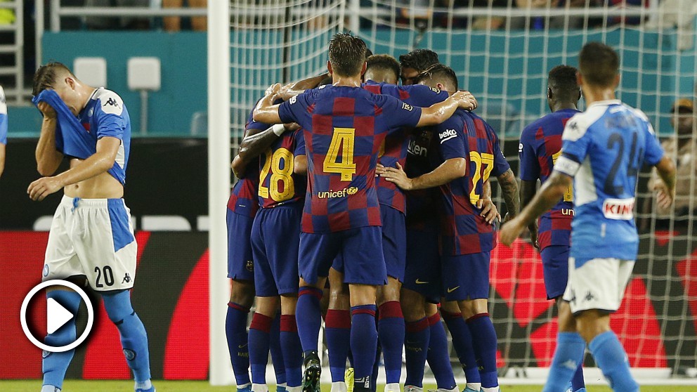 Barcelona – Nápoles: resumen del partido amistoso (2-1).
