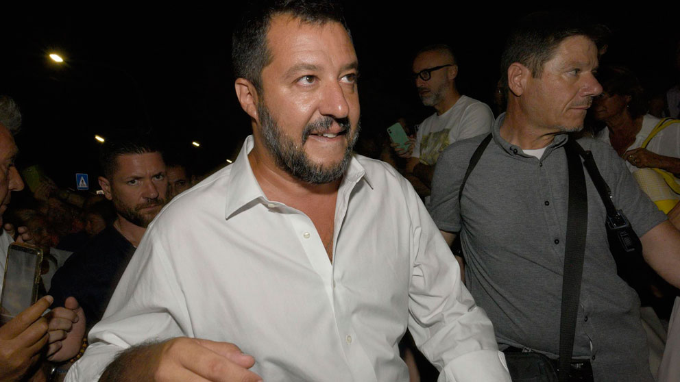 Matteo Salvini, dirigente del partido político La Liga de Italia. Foto: EP