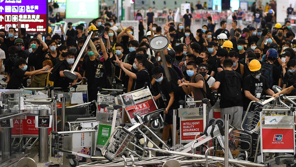 Protestas en Hong Kong (Foto: AFP)