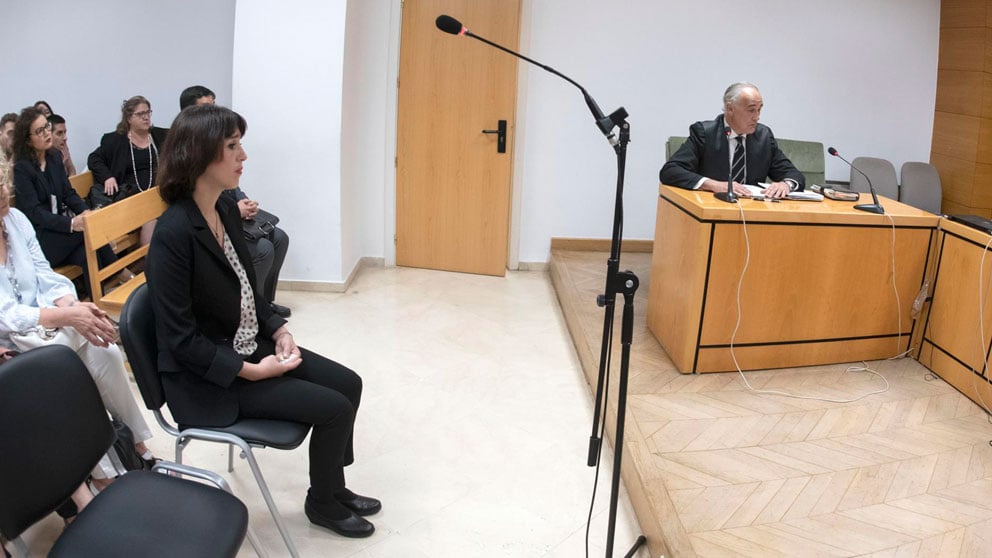 Juana Rivas declara en la Audiencia Provincial de Granada. Foto: EP