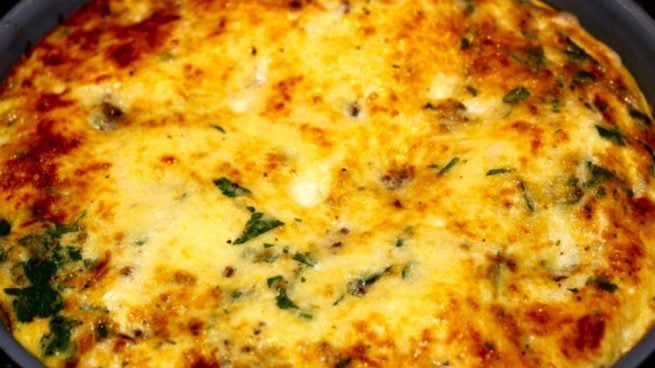 Frittata italiana cuatro quesos