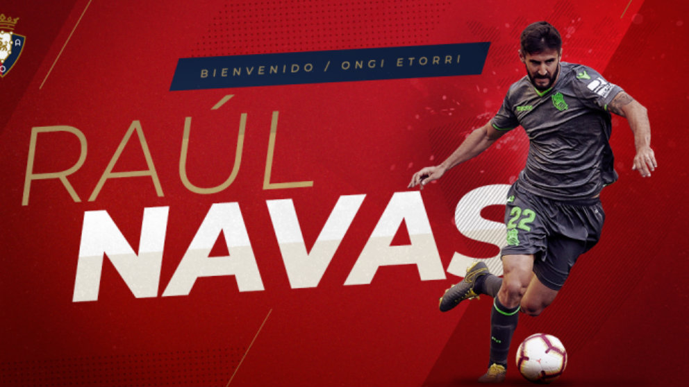 Raúl Navas, nuevo fichaje de Osasuna