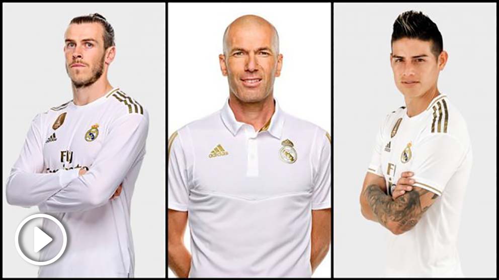 Bale, Zidane y James.