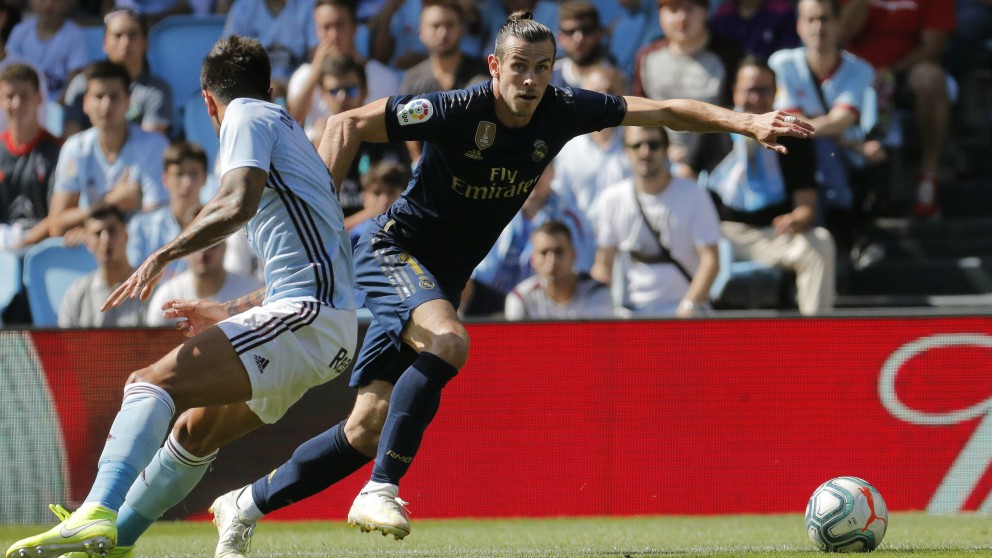 Bale, en el encuentro frente al Celta. (EFE)