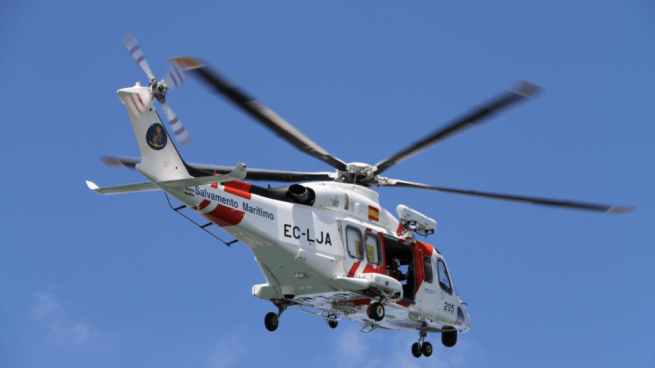 Un helicóptero de Salvamento Marítimo @SalvamentoMarítimo