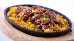 receta paella setas secreto ibérico