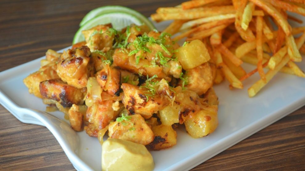 Receta de Patatas con tofu a la mexicana