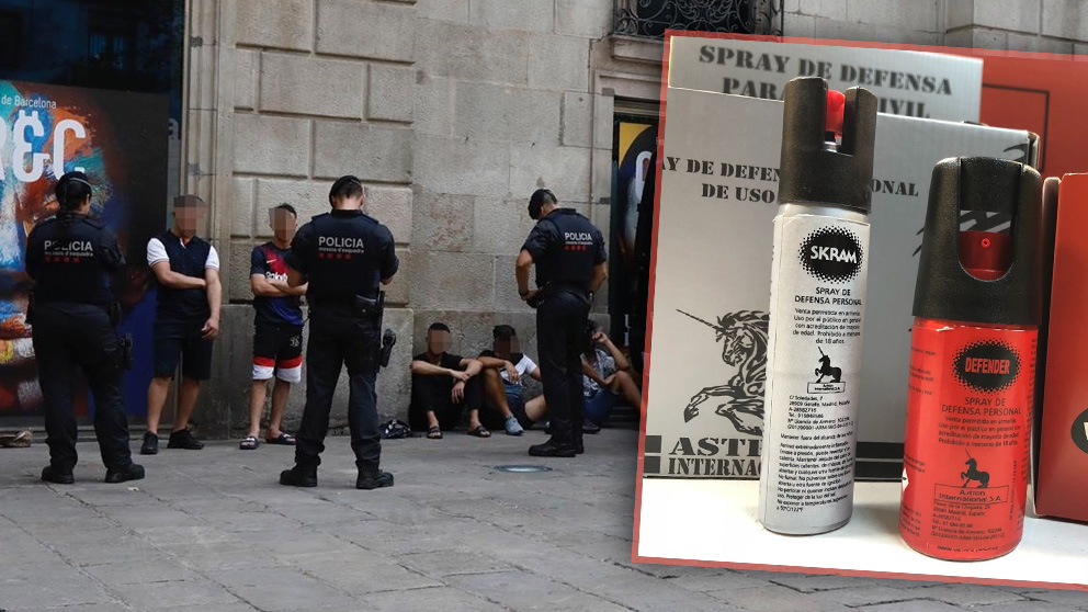 Se dispara le vente de sprays de gas pimienta ante la inseguridad en Barcelona.
