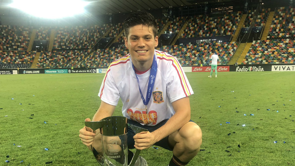 Jorge Meré, campeón de Europa con la selección española Sub-21 (@Jorgemere_m4)