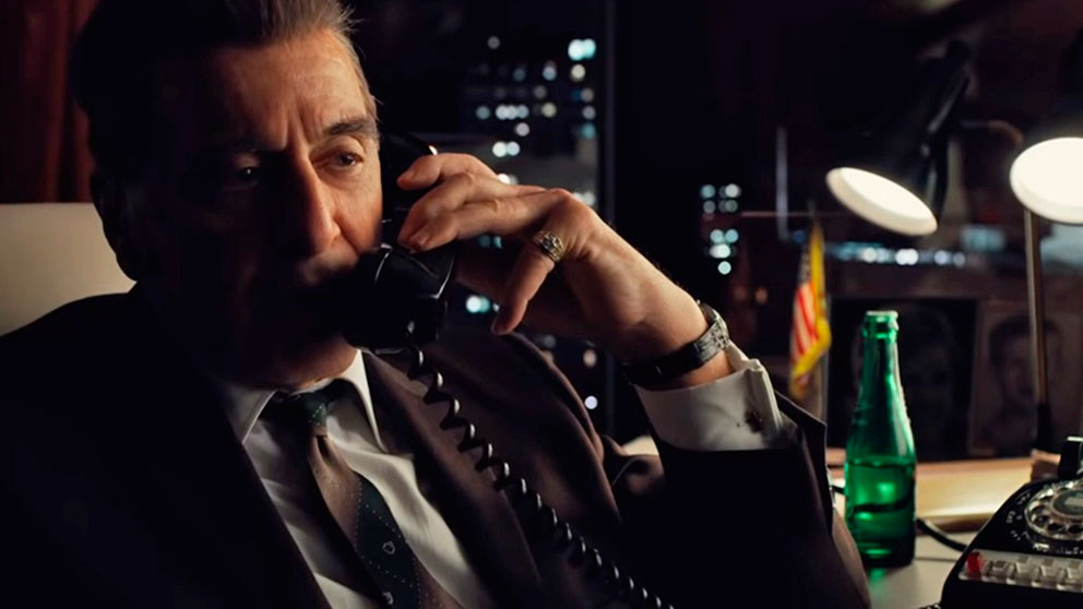 Al Pacino en un fotograma de la película ‘The Irishman’, dirigida por Martin Scorsese y producida por Netlflix.