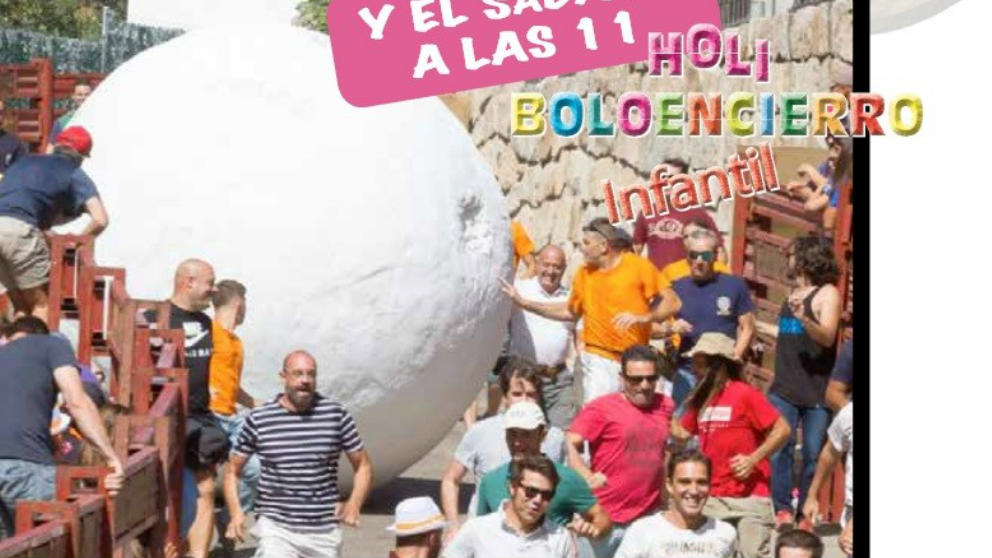 Imagen del cartel del boloencierro de Mataelpino.