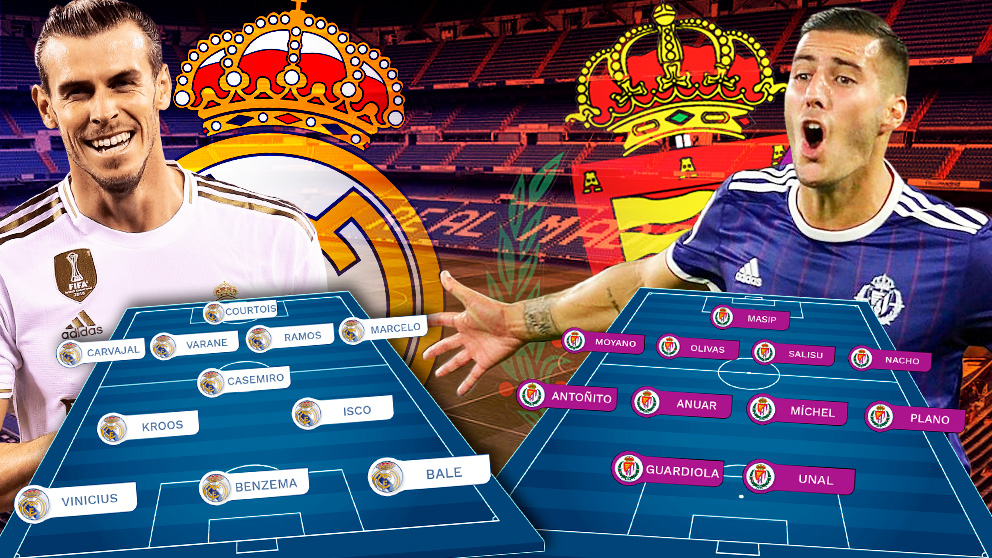 Real Madrid y Valladolid se enfrentan en el Bernabéu.