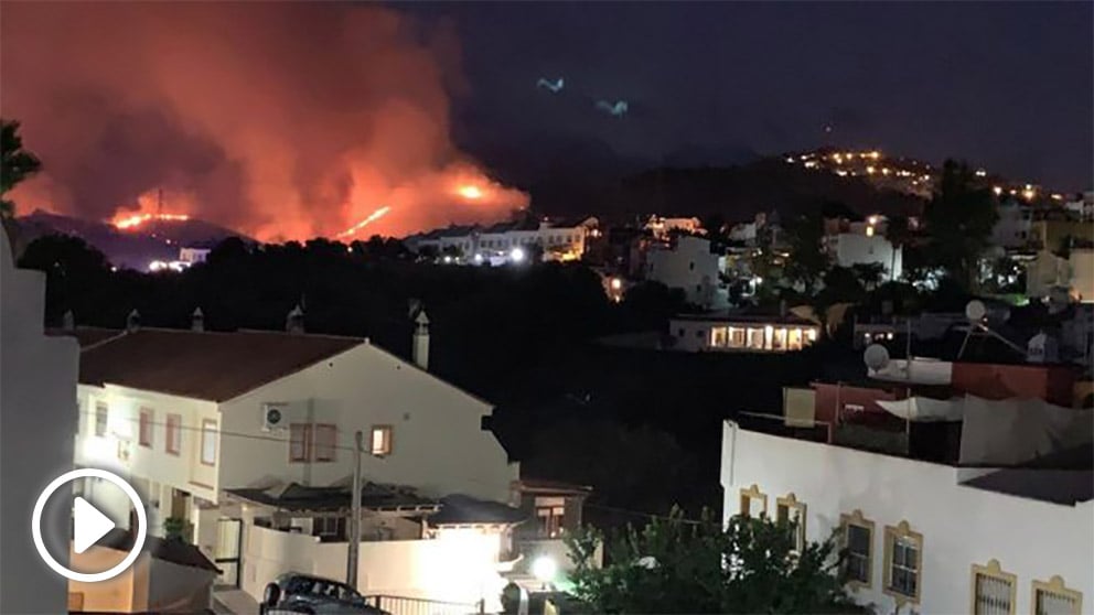 Incendios en Marbella (Foto: @pepebernal)