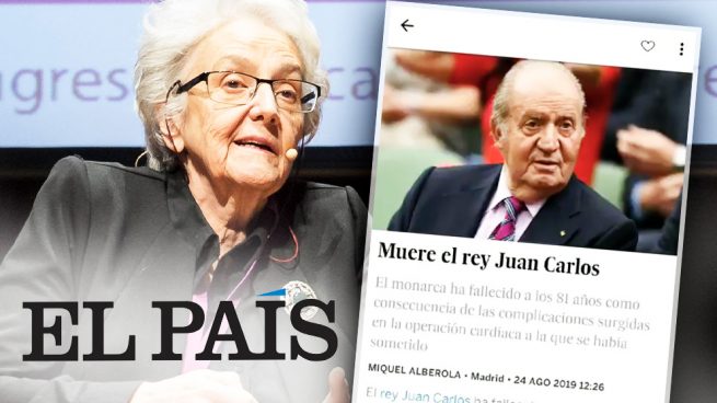 La directora de 'El País', Soledad Gallego-Díaz, y la noticia falsa sobre la muerte del rey emérito Juan Carlos I.