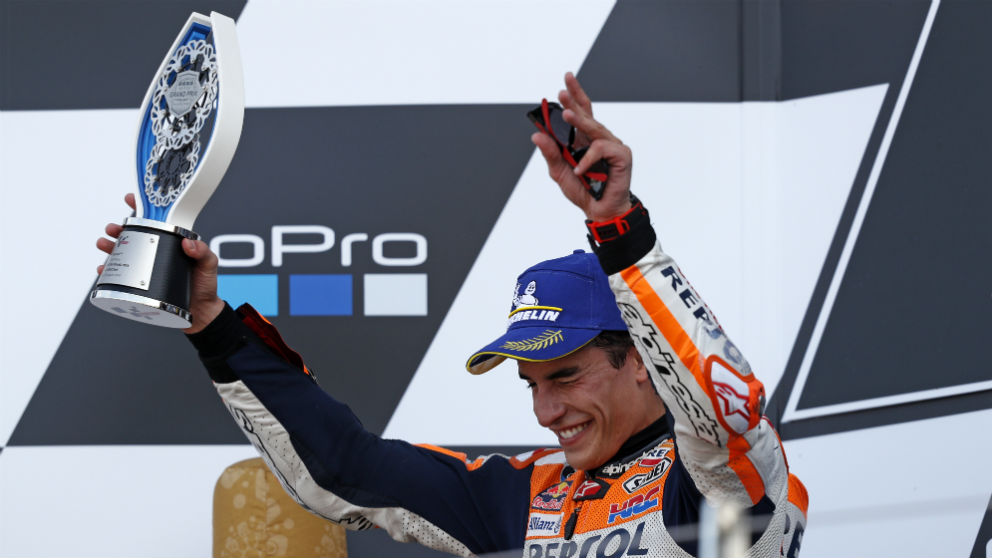 Marc Márquez acabó segundo en Silverstone. (AFP)