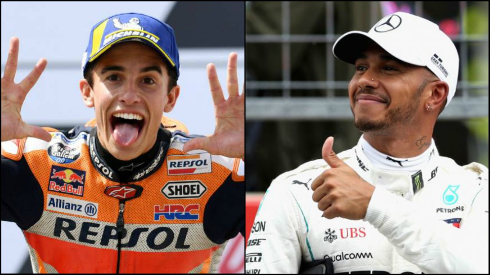 Marc Márquez quiere enfrentarse a Lewis Hamilton en un cara a cara.