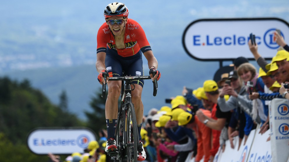 Dylan Teuns, en una etapa. (AFP)