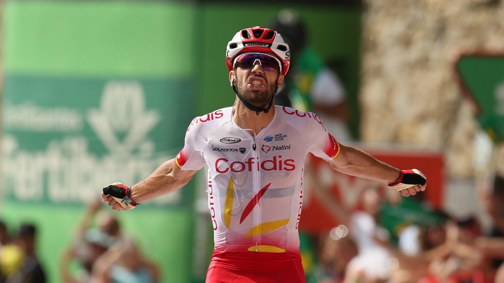 Jesús Herrada celebra su victoria. (EFE)