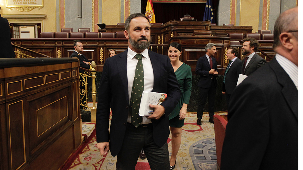Santiago Abascal en el Congreso de los Diputados. (Foto: Francisco Toledo)