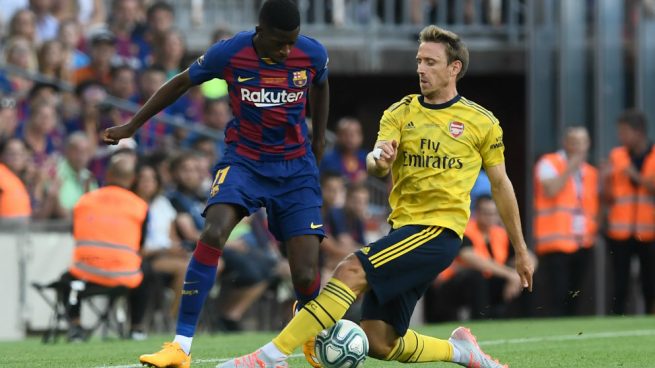 Dembélé y Nacho Monreal