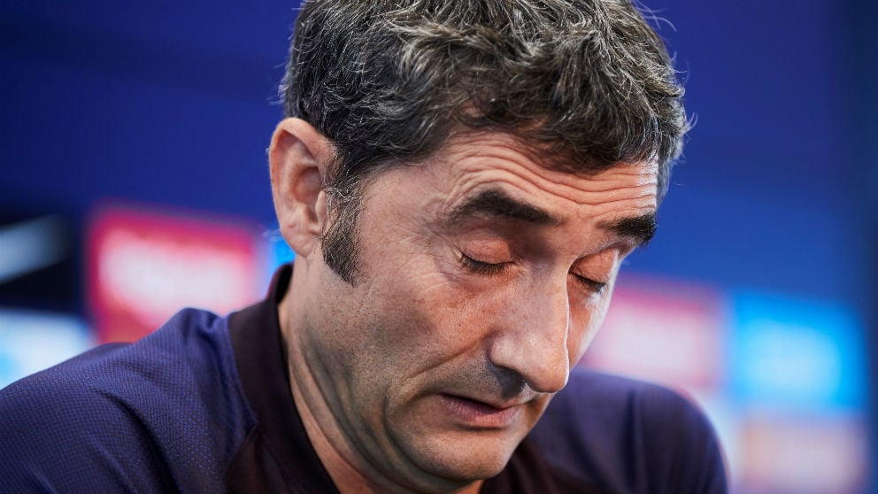 Ernesto Valverde, en rueda de prensa. (EFE)