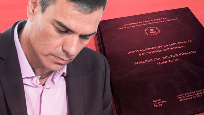 El presidente del Gobierno en funciones, Pedro Sánchez, y su tesis 'fake'.