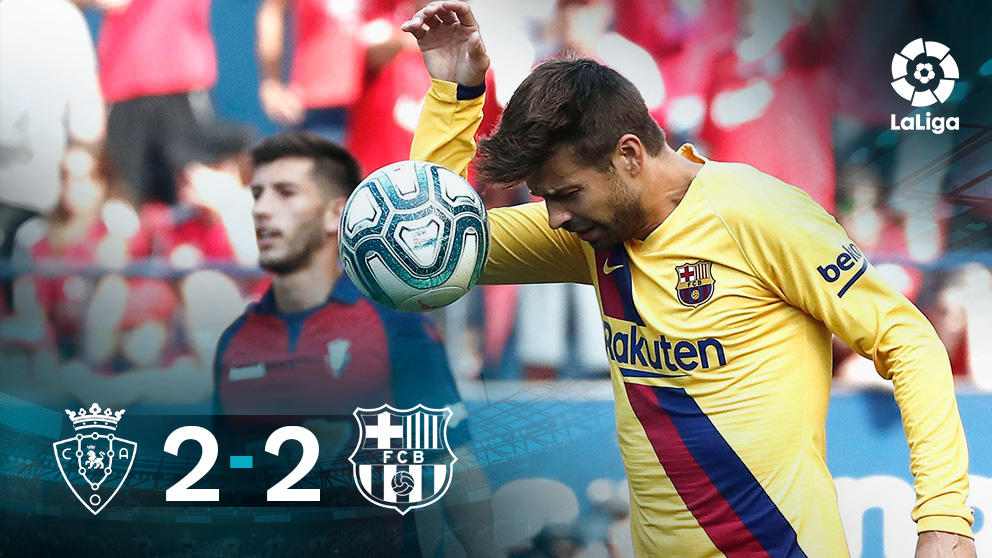 El Barcelona tropezó ante Osasuna.