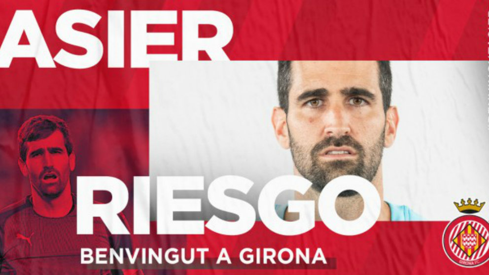 Asier Riesgo, nuevo futbolista del Girona (Girona Fútbol Club)