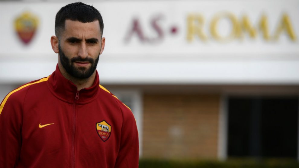 Maxime Gonalons con la Roma (AFP)