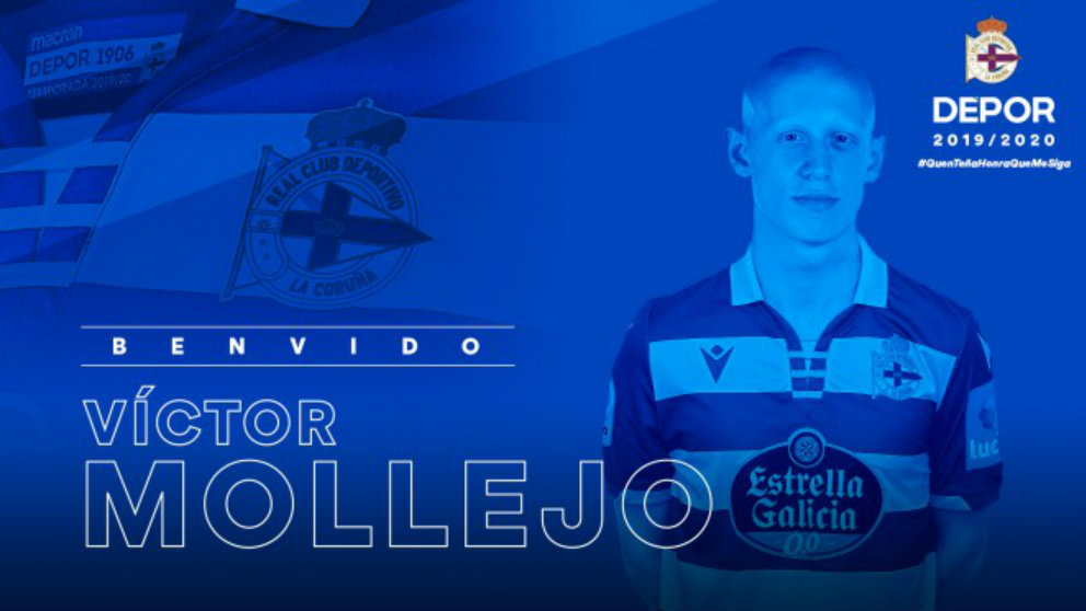 Víctor Mollejo, nuevo fichaje del Deportivo (@RCDeportivo)