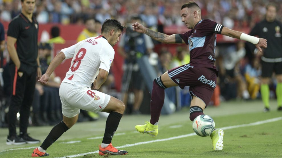 Nolito y Iago Aspas (AFP)
