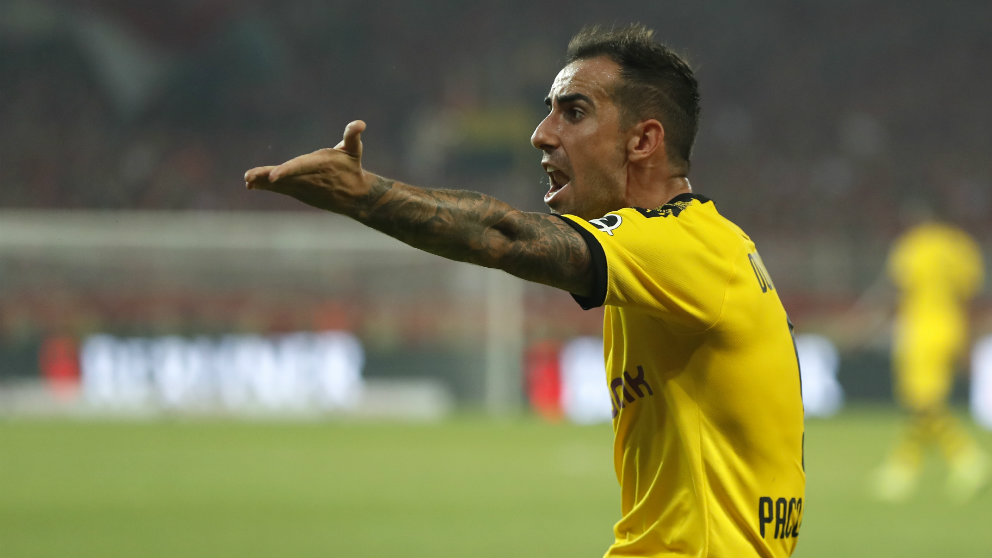 Paco Alcácer con el Borussia Dortmund (AFP)