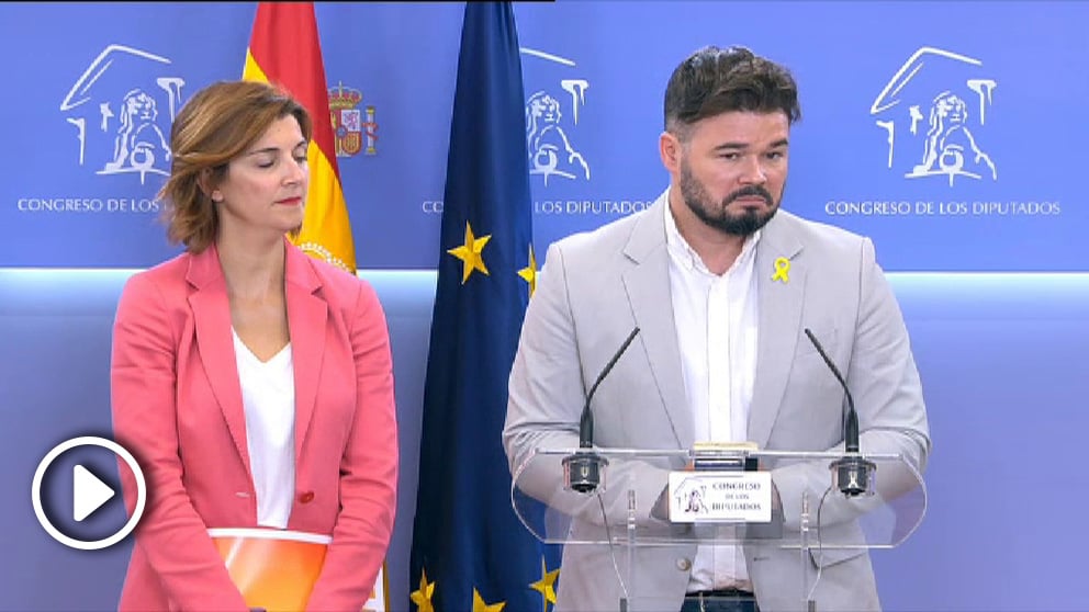 El portavoz de ERC, Gabriel Rufián.